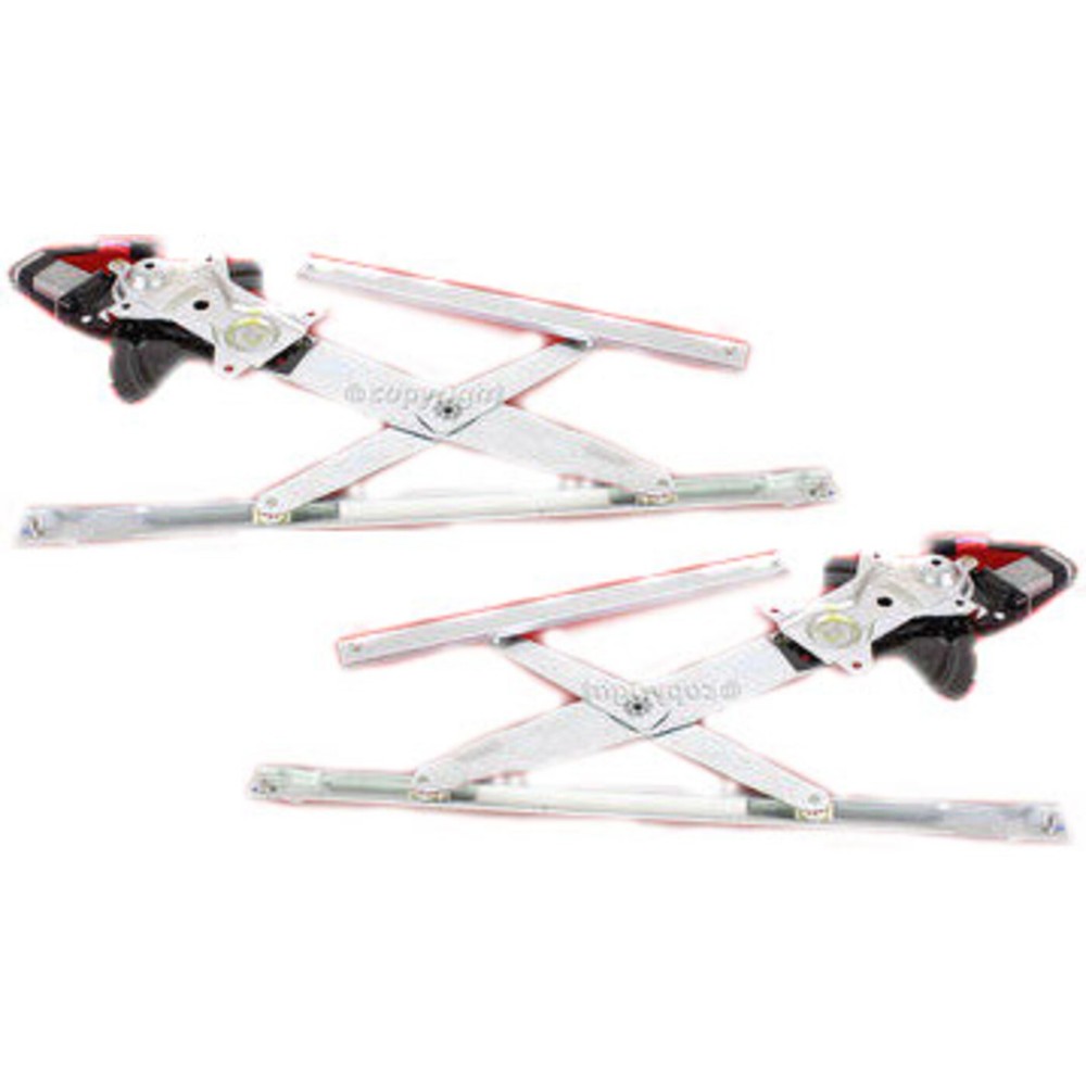 Power Window Regulator Set For 1995-2005 Chevy Cavalier Front with Motor Coupe