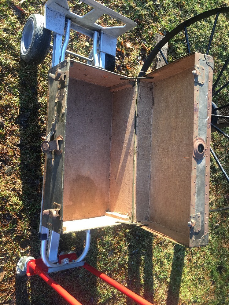 Lambert VTG Military World War II 2 Foot Locker Trunk Army Oakland CA Genesee PA