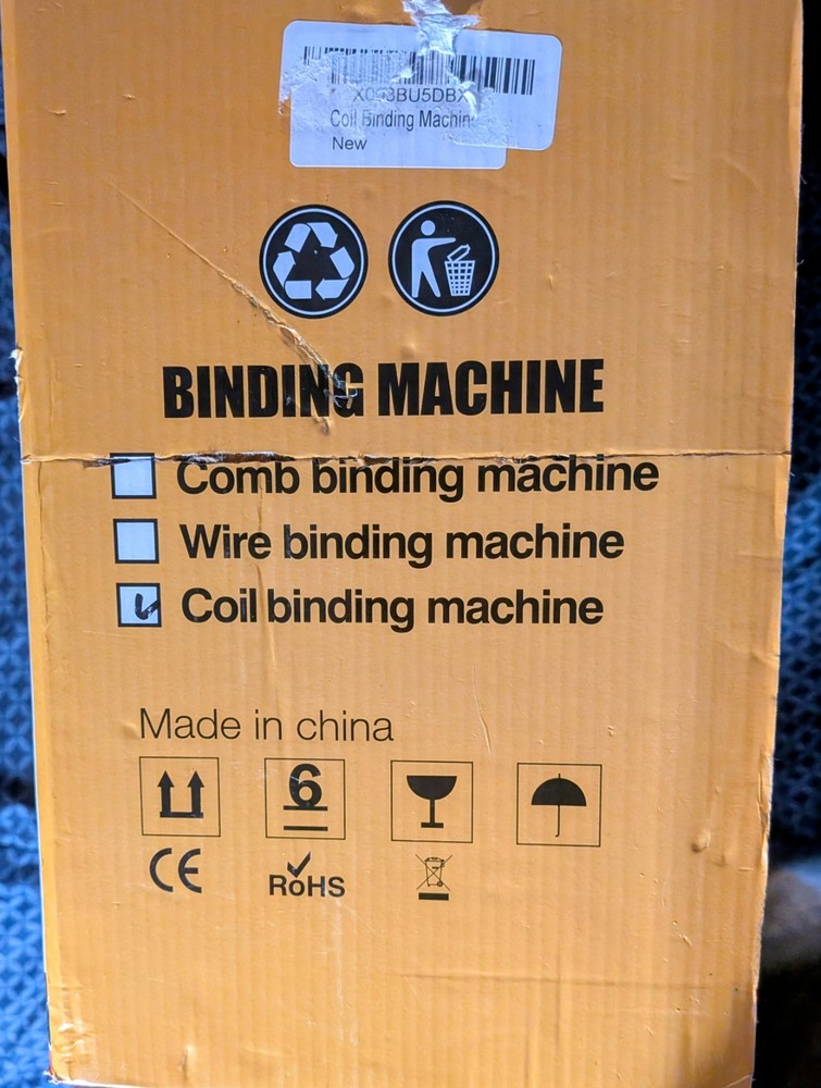 Kohl's 15 Sheet Punching 500 Sheets Binding Coil (Spiral) Binding Machine