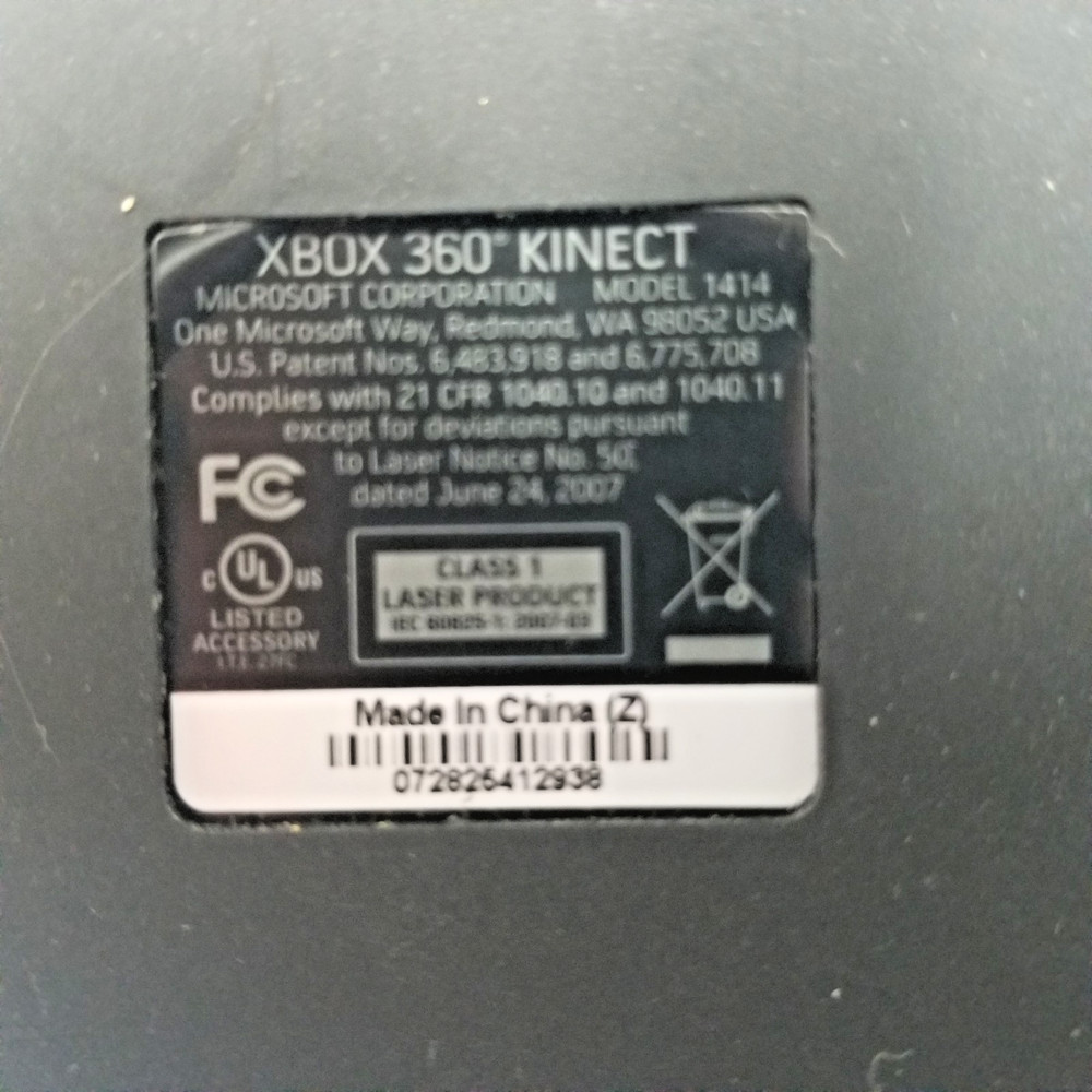 Xbox 360 Kinect Sensor + Buzz PS3 Game Bundle Untested As-Is No Adapter