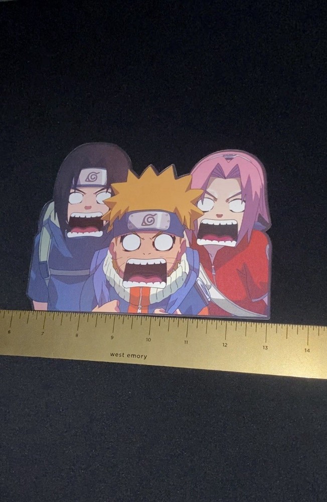 Naruto 3D Lenticular Anime Motion Car Sticker Decal Peeker