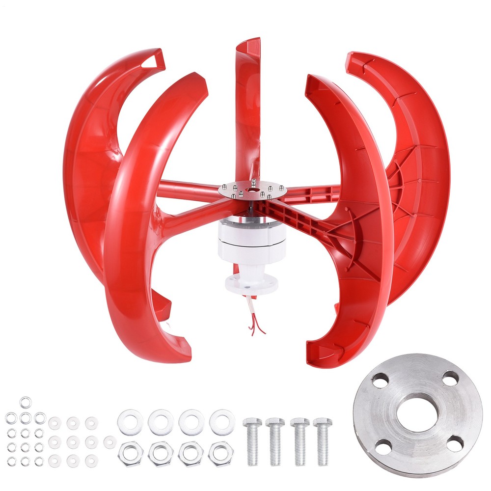 1200W 12/24V Vertical Axis Wind Power Turbine Generator Controller Home Windmill