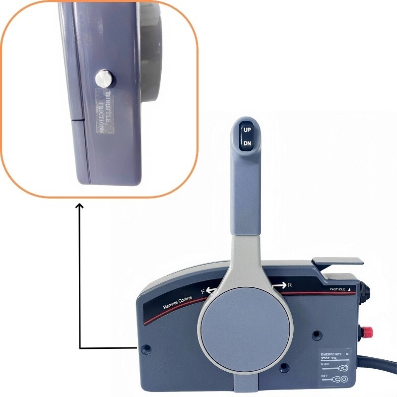 703 Side Mount Control Box For Yamaha Pull to Open with Choke, 10 Pin Harness