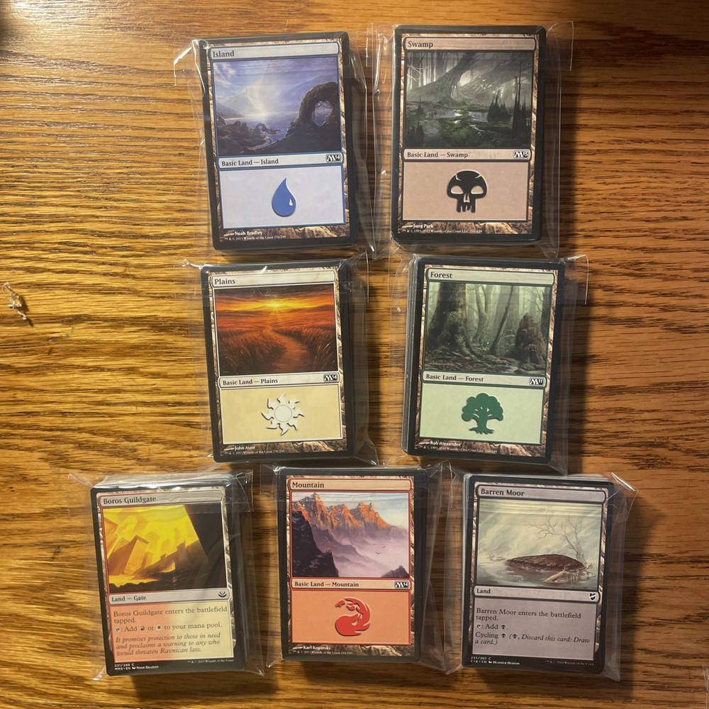 MTG: 285 Magic the Gathering Land - 85 Non-basic land & 200 Basic: 40X Each Land
