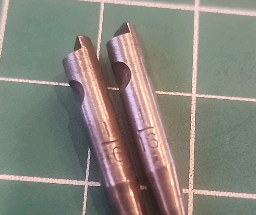 VTG STANLEY YANKEE Push Drill Points 2Pc 1/16" Bits - gwT4
