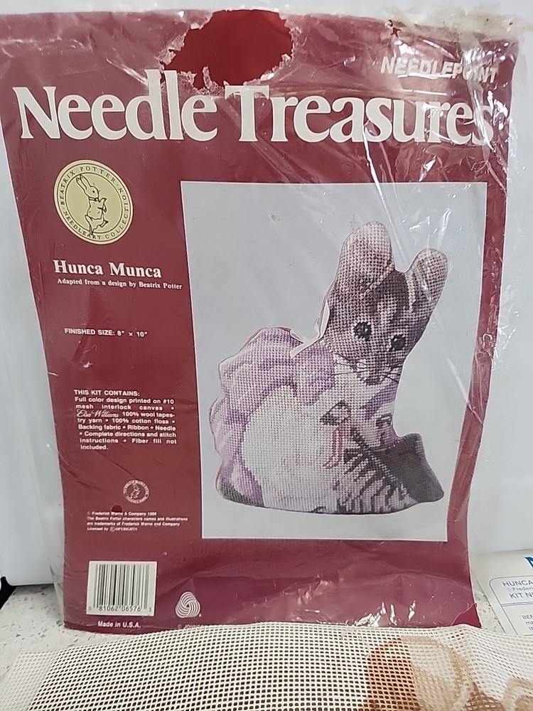 Needle Treasures Needlepoint Kit Hunca Munca Mouse *Read*
