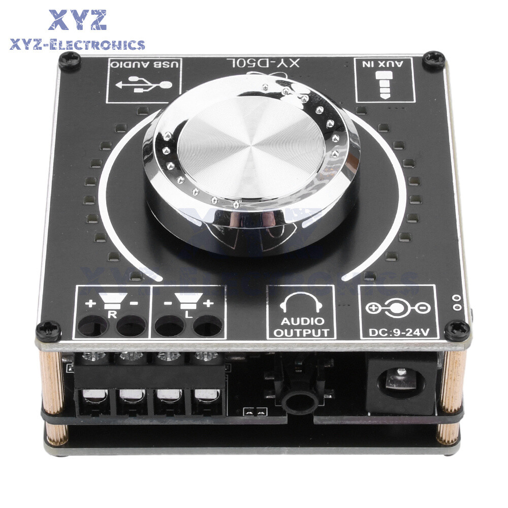 D50L Stereo Bluetooth 5.1 Audio Digital Power Amplifier Board Light APP Control