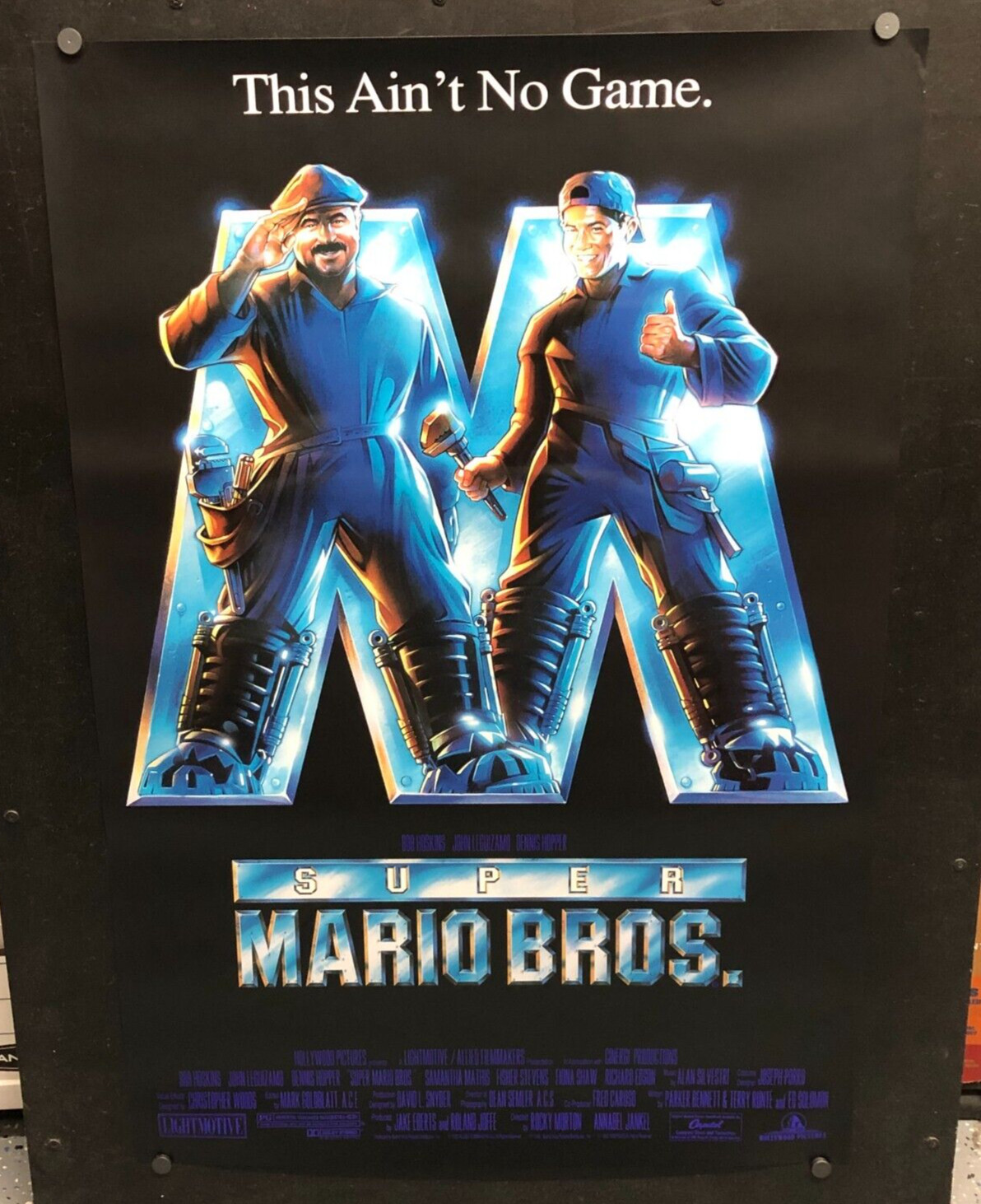SUPER MARIO BROS. (1993) Movie Poster 27x40 One Sheet / Double Sided / Rolled