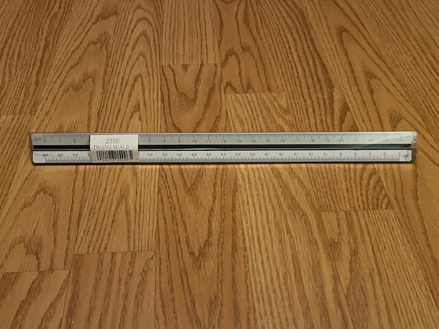 Pickett 235 E Engineers Triangle Scale Ruler