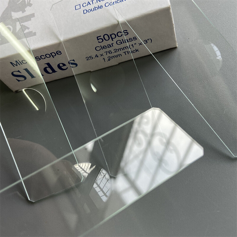 5pcs Reusable Laboratorial Single Concave Liquid Blank Microscope Glass Slides