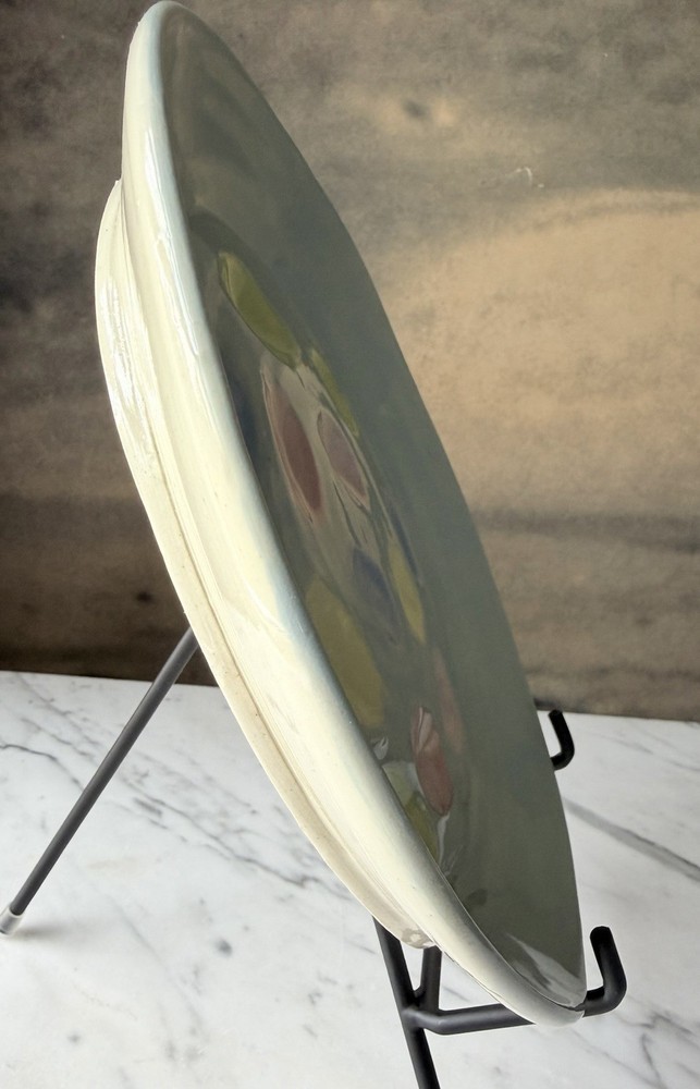 9.5” Deviled Egg Serving Dish, Handmade Pottery, Pastel Colors, Spring, Easter