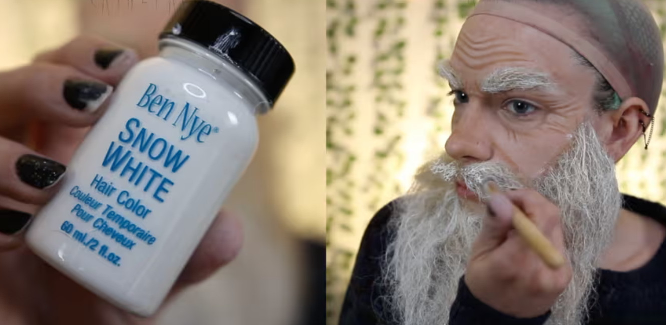 Ben Nye Snow White old age,santa, temporary Hair Color 1oz / 30ml