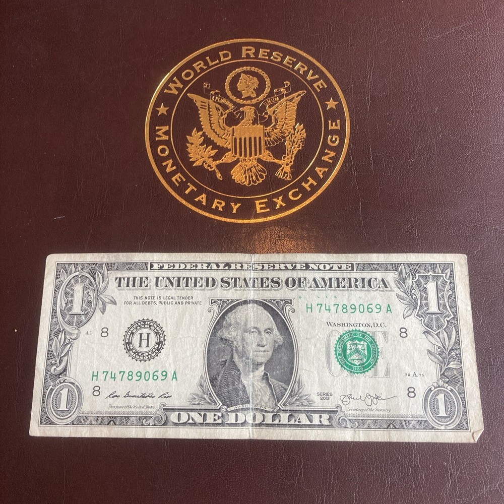 $1 Error Note Misplaced Or Extra Ink Serial Print Error