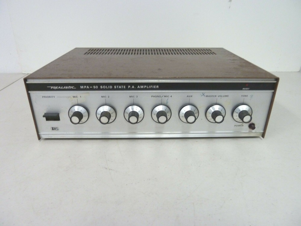 Vintage Realistic MPA-50 Solid State P.A Amplifier