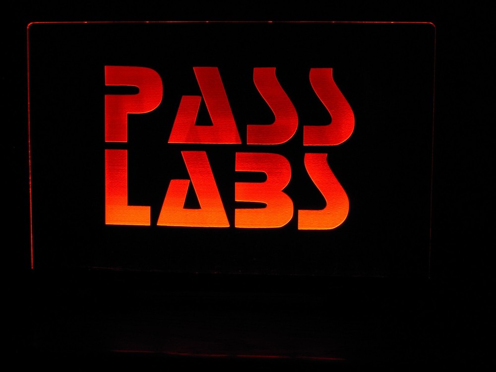 PASS LABS ETCHED ACRYLIC LED SIGN
