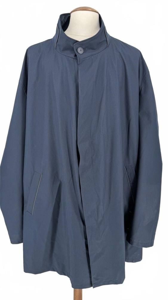 Bugatti Navy Blue Raincoat Size 36 (63” Chest)