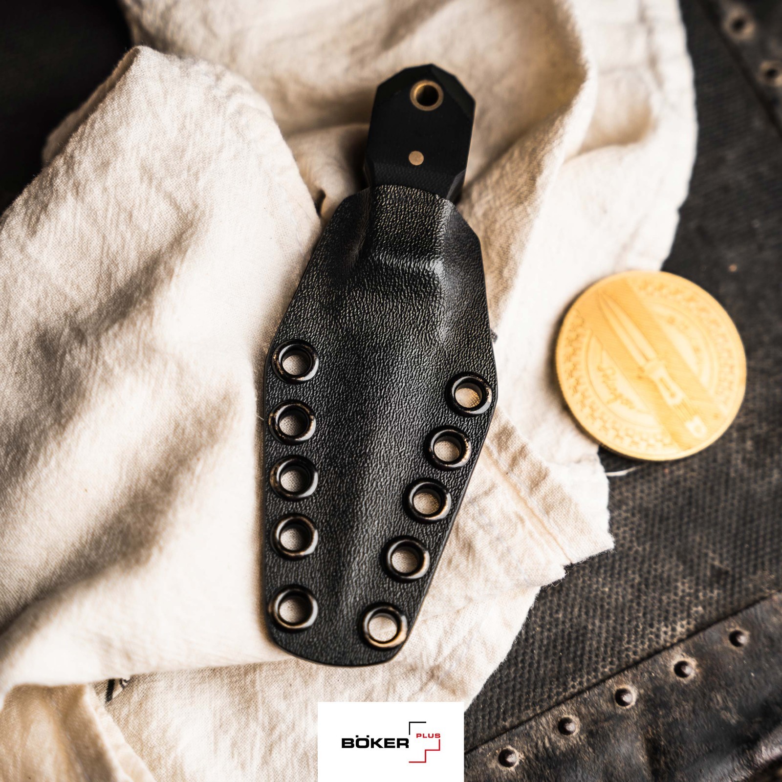 BOKER PLUS® Pocket Rocket Tactical EDC Knife 5.08" D2 Blade G10 Full-Tang Black