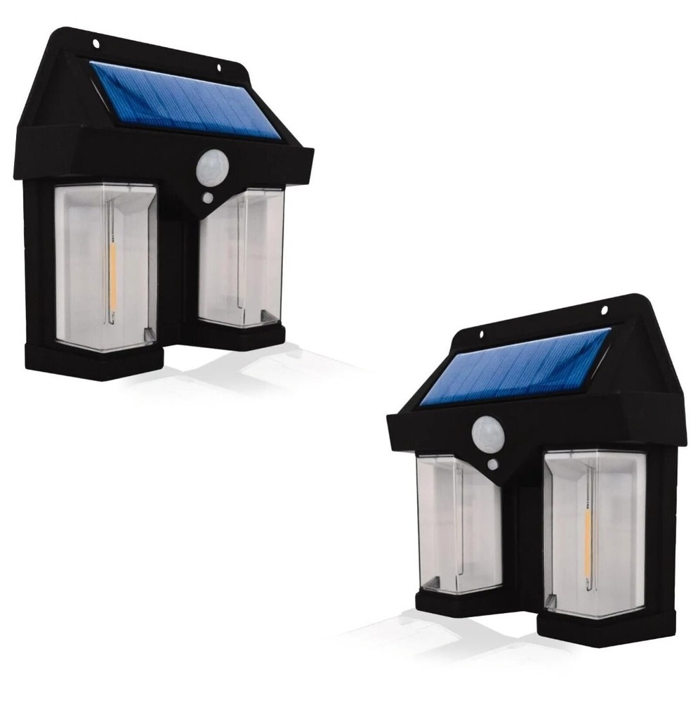 Double Solar Lantern With Motion Sensor And Twilight