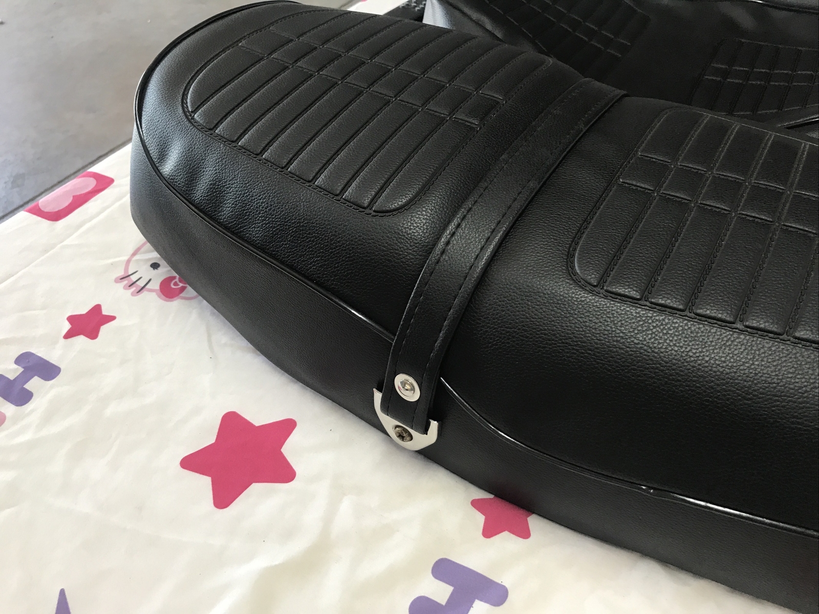 HONDA CB360 SEAT COVER CB360T SEAT COVER 1975 TO 1976 MODEL + STRAP (H*-98)