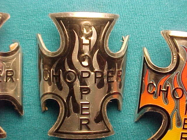 6 Lowrider Bicycle Head Badge Nameplate Emblems