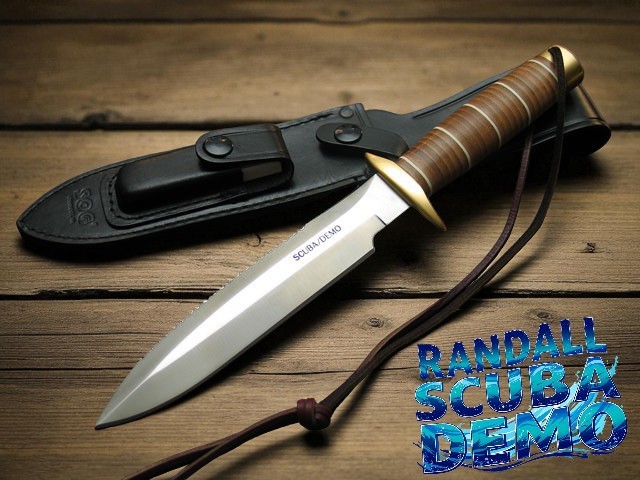 HAND CRAFTED SURVIVAL, COLLECTIBLES S.O.G SCUBA DEMO REPLICA KNIFE W/ SHEATH