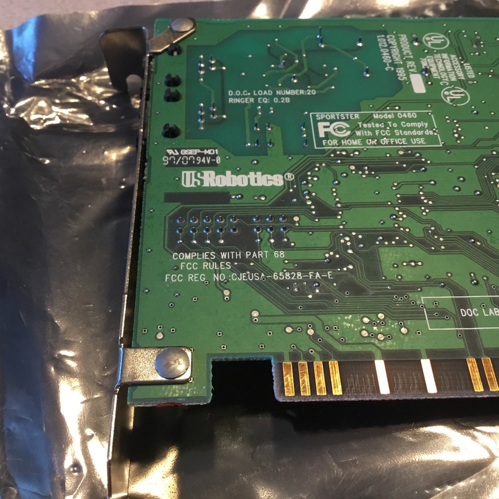 US Robotics Sportster Model 0460 Modem PC Computer Part.