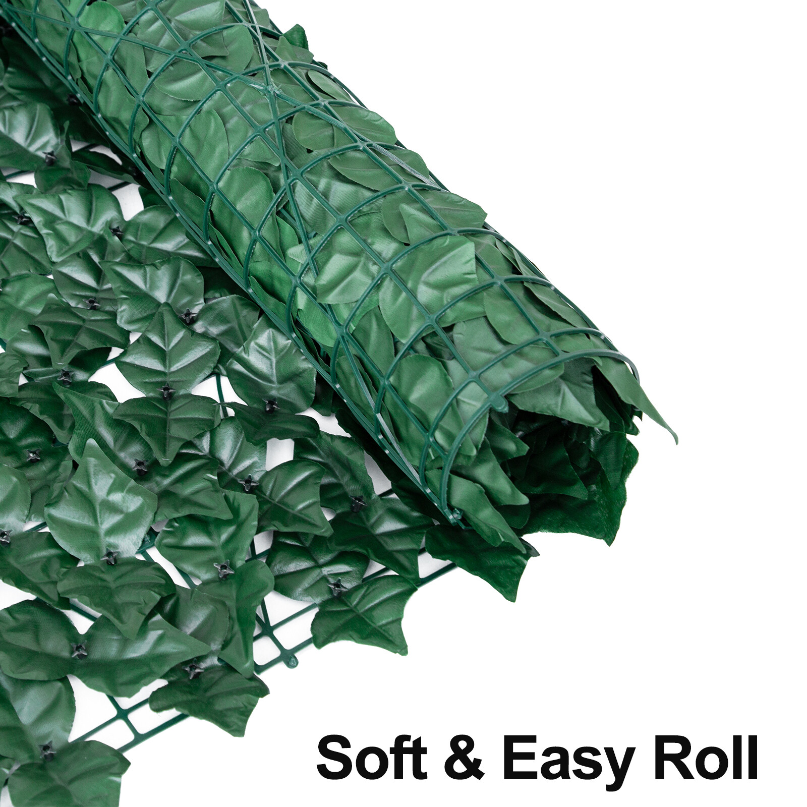118''x39" Artificial Hedge Ivy Leaf Garden Fence Roll Privacy Screen Wall Cover