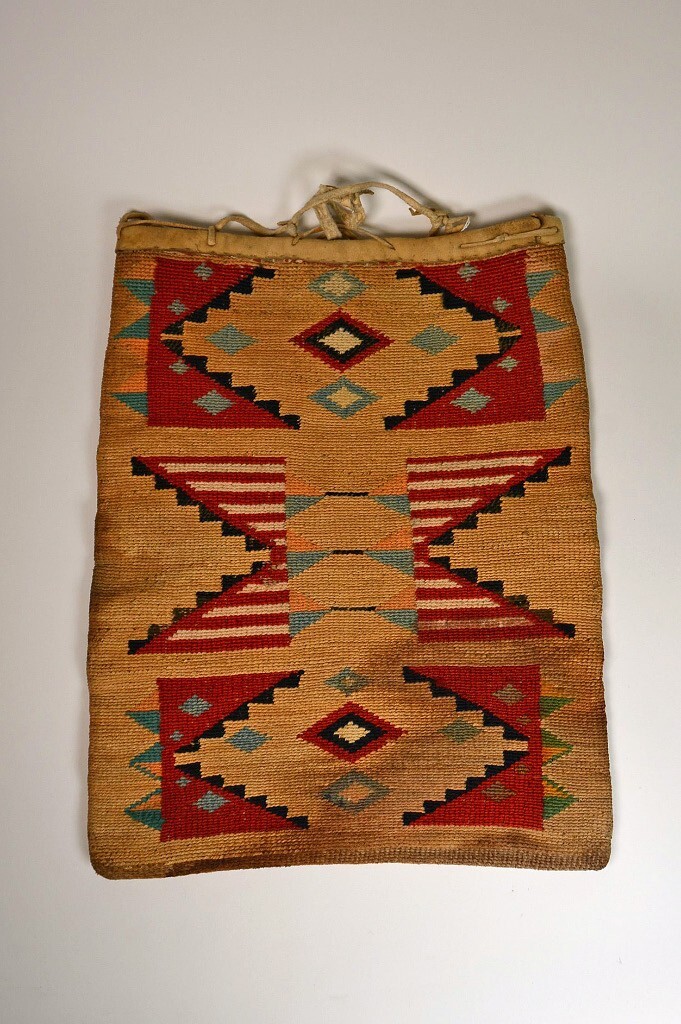 Large Nez Perce Cornhusk Bag with some wear