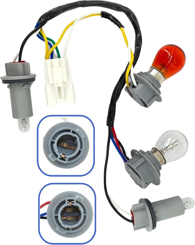 Tail Light Lamp Wiring Harness Socket Holder Bulbs Compatible