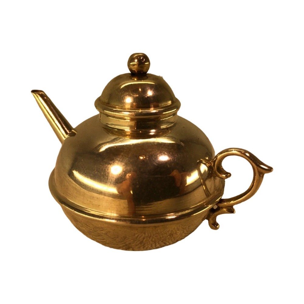 Victorian Solid Silver Novelty Miniature Teapot, Birmingham 1895