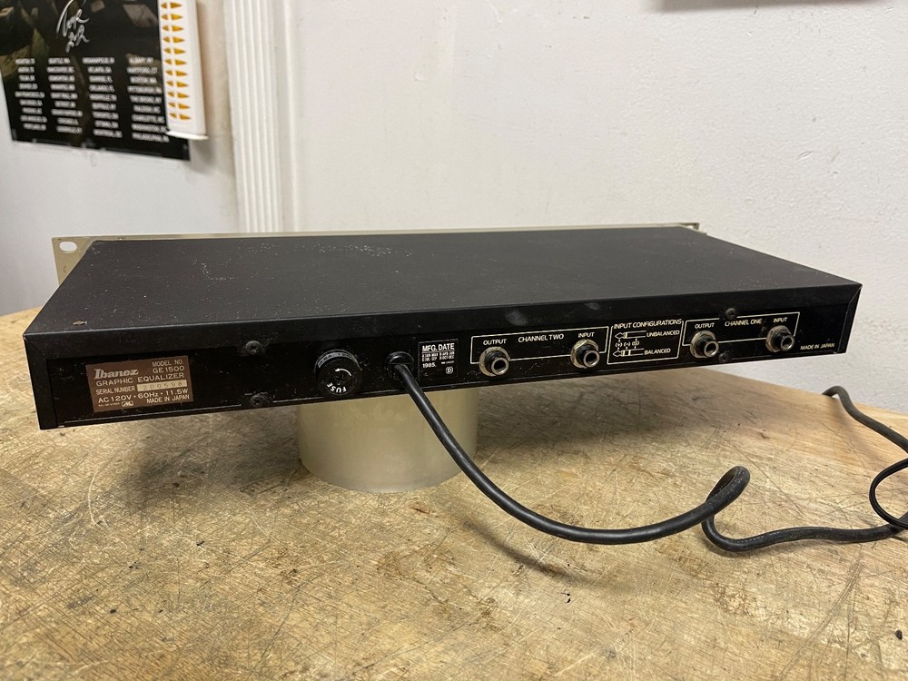 Ibanez GE1500 Dual 2/3 OctaveGraphic Equalizer