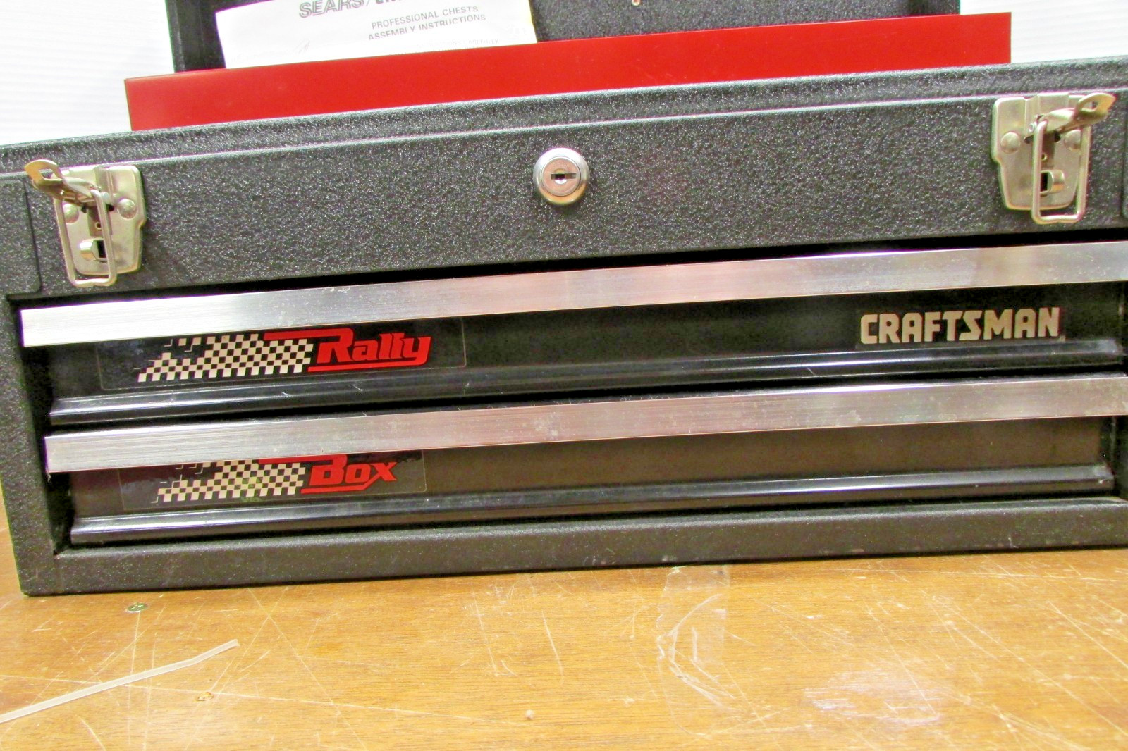 Vintage Craftsman Rally 2 Drawer Tool Box Chest Near Mint. USA.