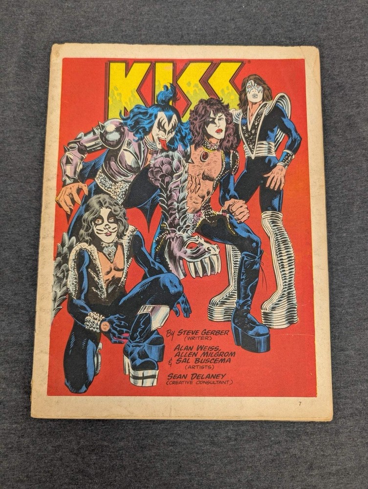 Marvel Comics Super Special #1 KISS 1977 Magazine Back Cover