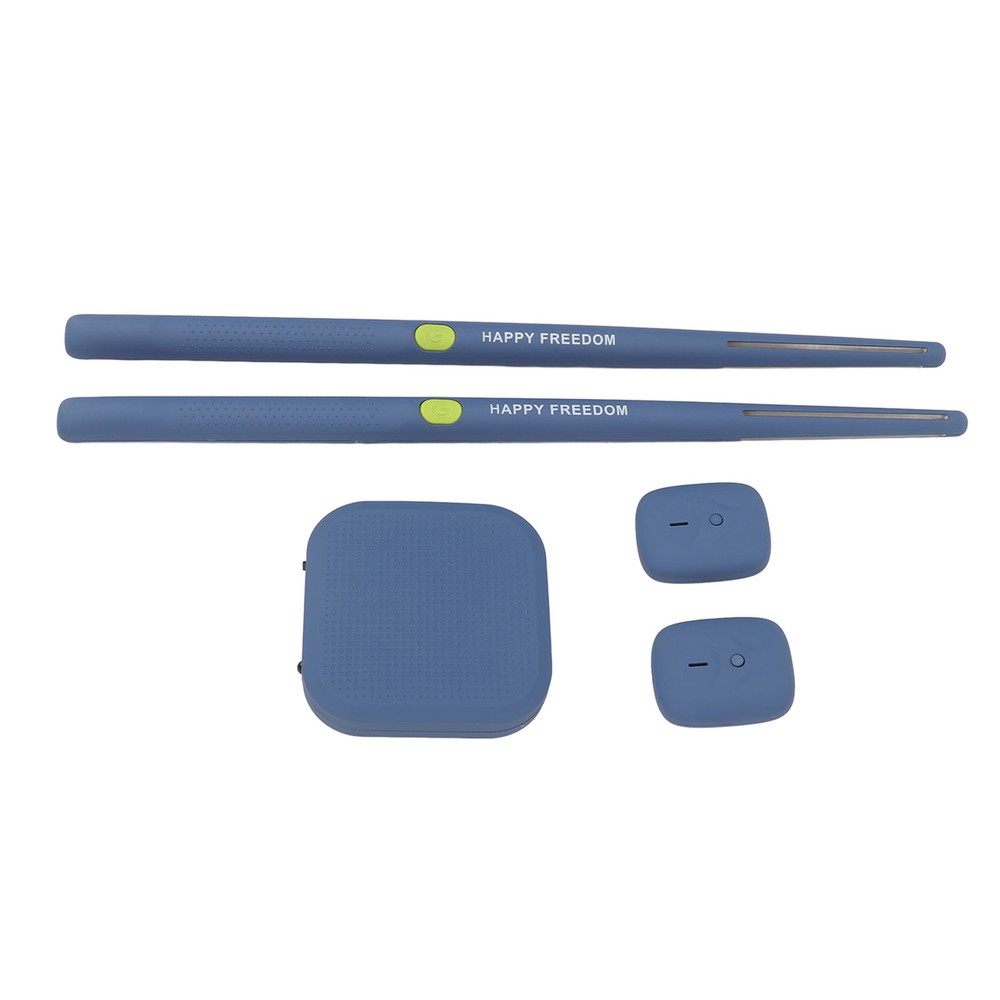 (Blue)Virtual Drum Kit Virtual Reality Drum Set Portable Electronic Drum FG