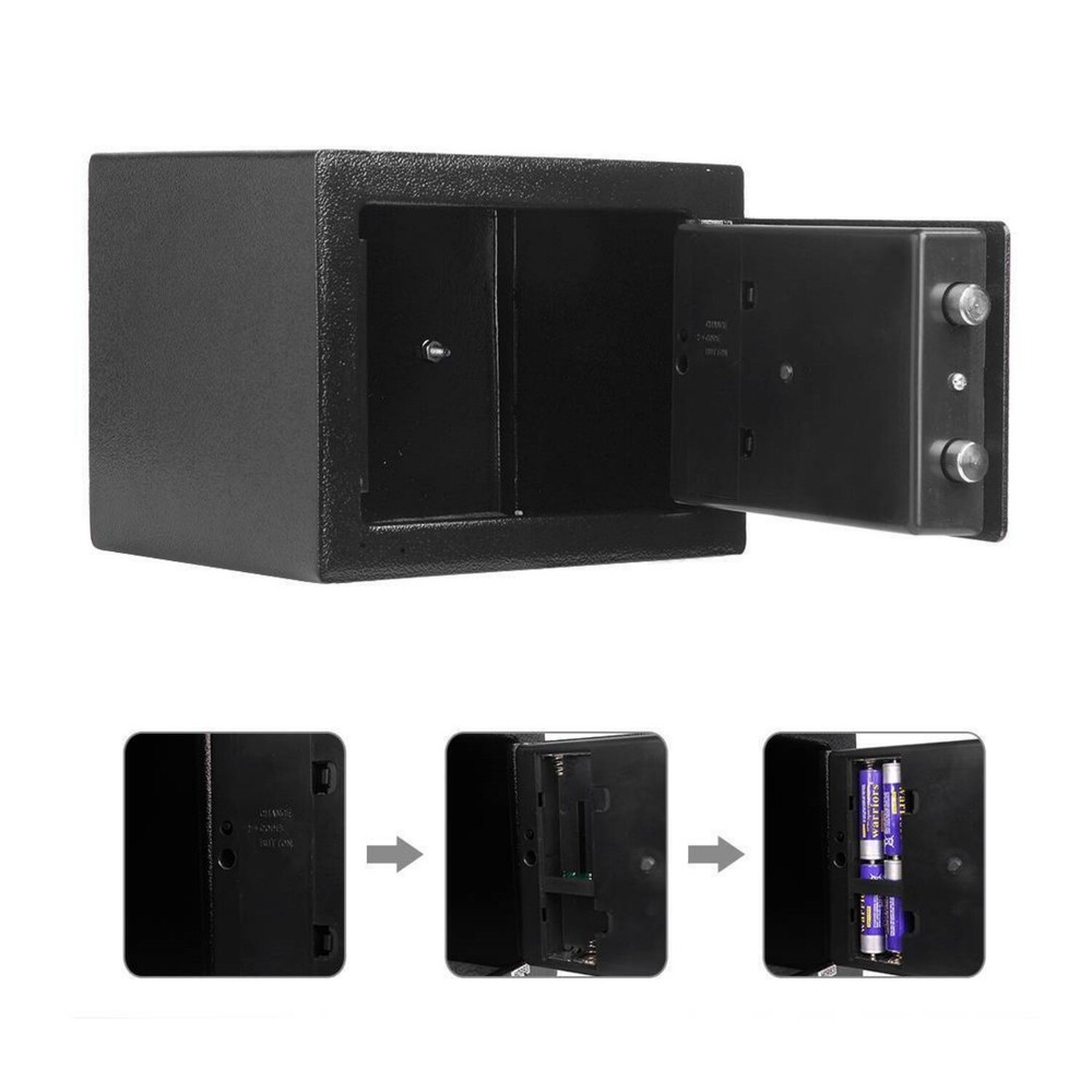Electronic Small Safe Box Digital Electronic Security Safe Box w/ Keys for Home