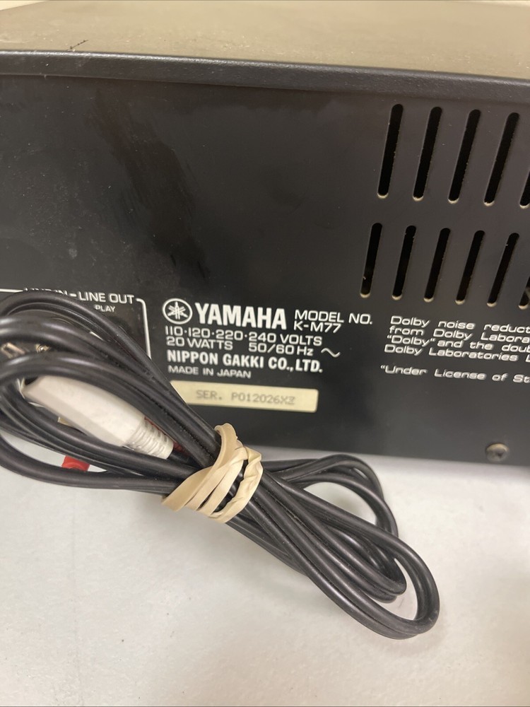 Yamaha k-m77 Double Cassette Deck