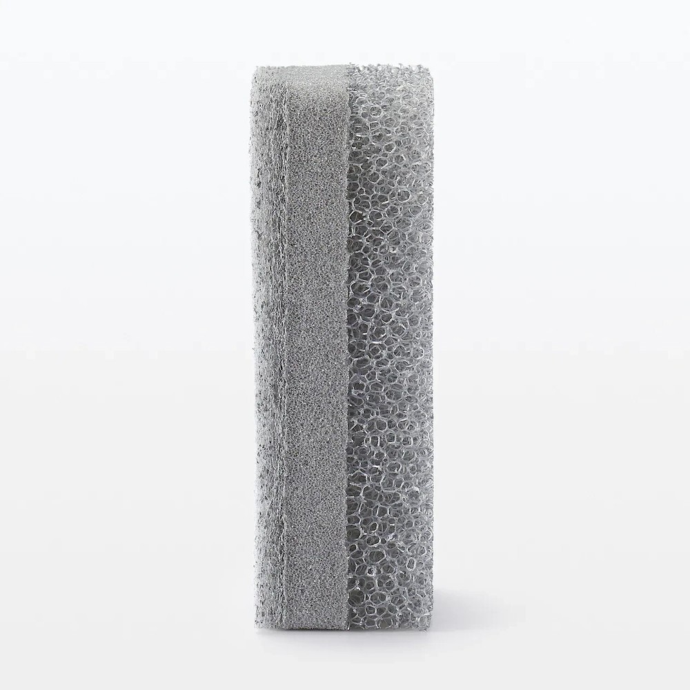 MUJI Urethane foam 3 Layer sponge Gray 3 pieces