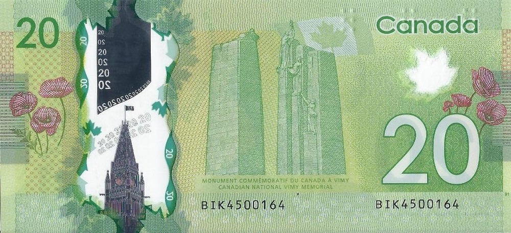 CANADA 20 DOLLARS 2012 P-108b UNC