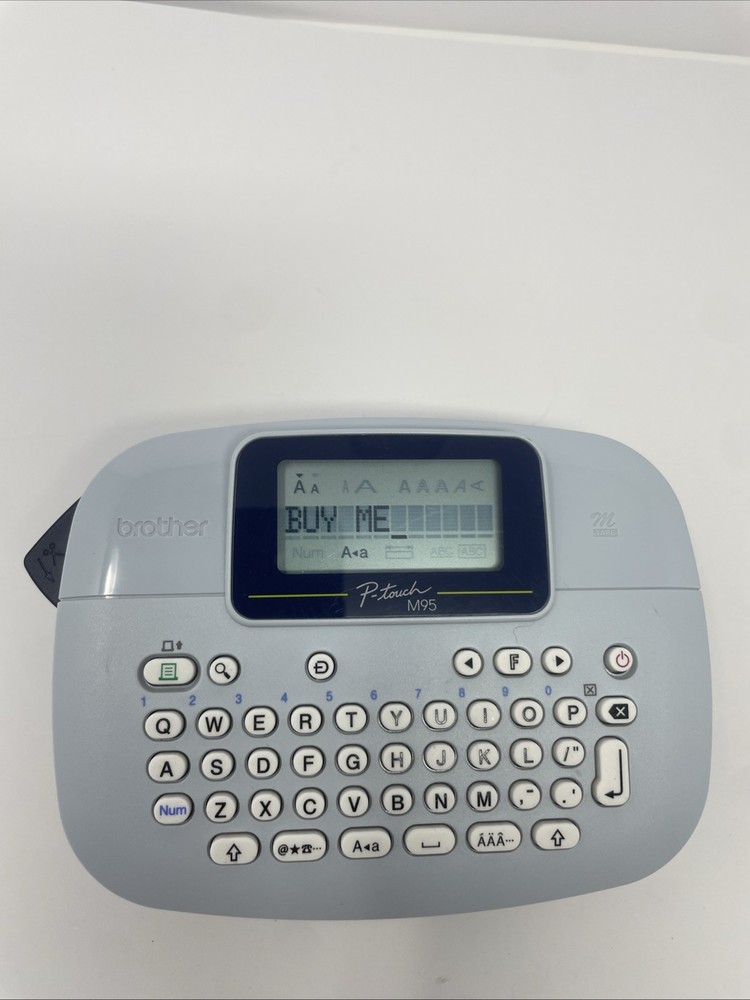 Brother P-Touch Label Maker Model PT-M95 Blue, Tested
