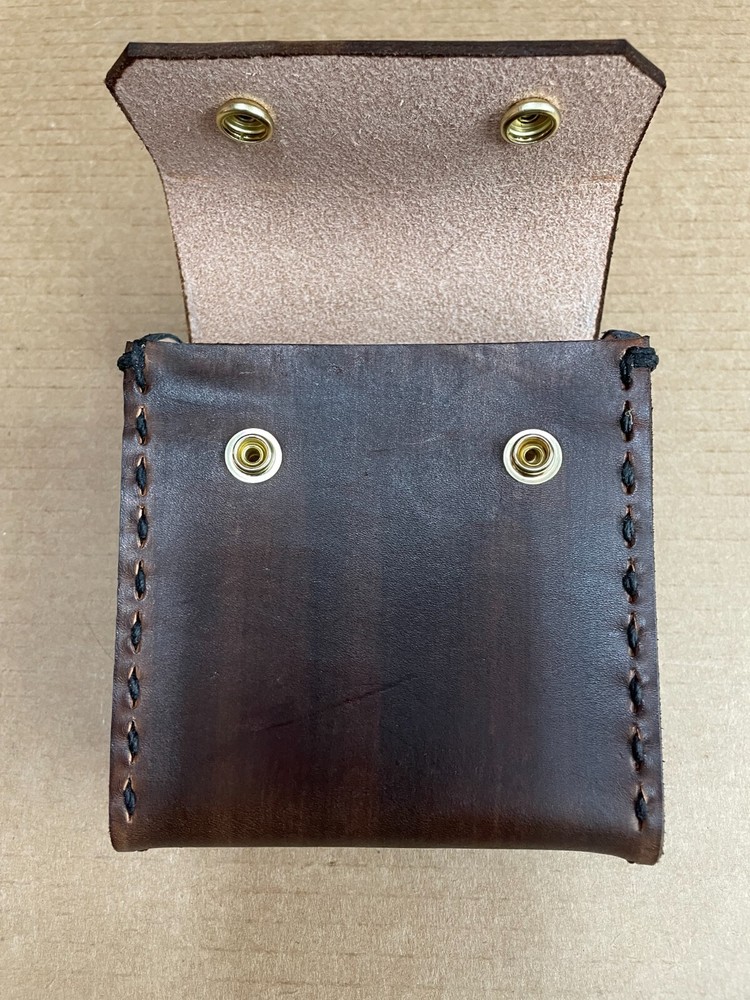 4" COAL MINING LEATHER ANENOMETER CARRYING CASE W/ BELT LOOP