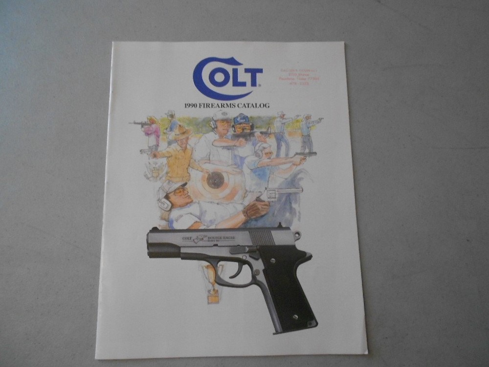 Colt Firearms Catalog 1990 Double Eagle 10MM Joe Foss Anaconda Python