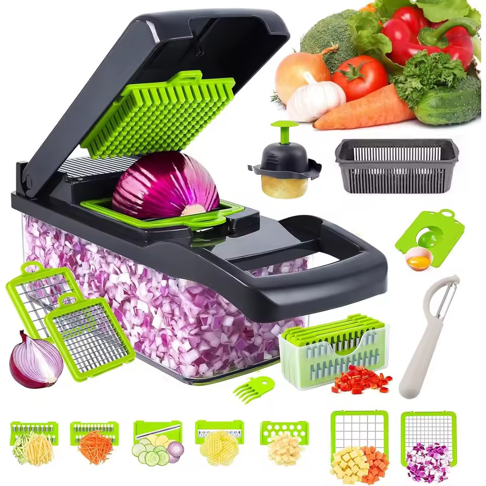 16 in 1 multi-function Manual Kitchen Slicer Chopper potato Vegetable Cutter