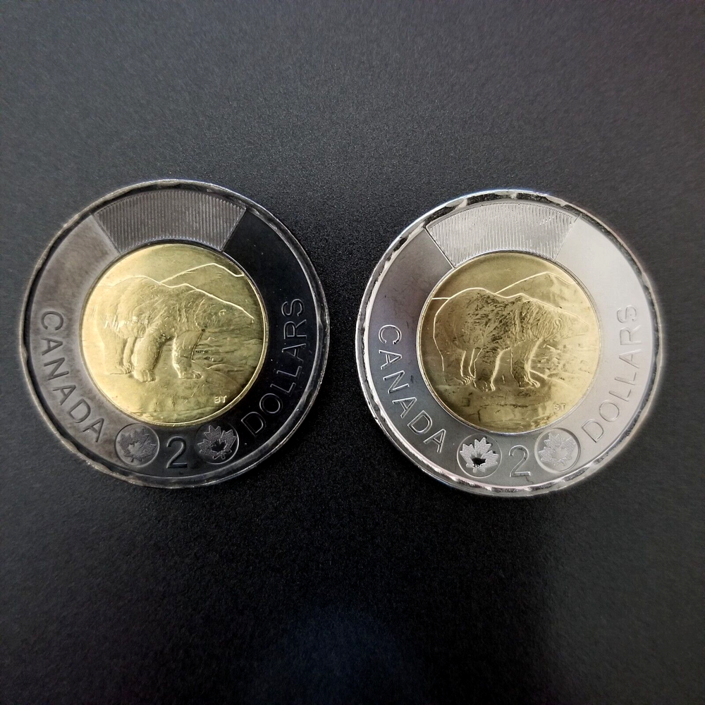 2022 Canada $2 Dollar Regular Release plus Queen Elizabeth Black Ring Memorial