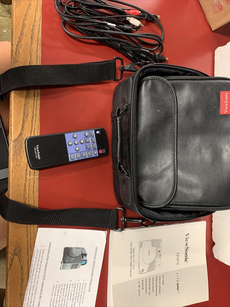 viewsonic lite bird projector case Remote Cords and accessories (no projector)