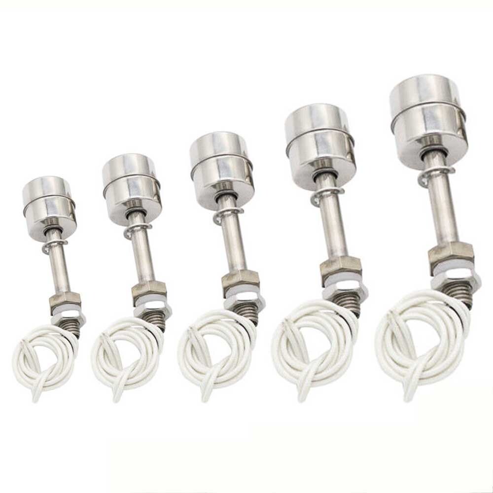 5PC 100mm Stainless Steel Liquid Water Level Sensor Horizontal Float Switch Tool