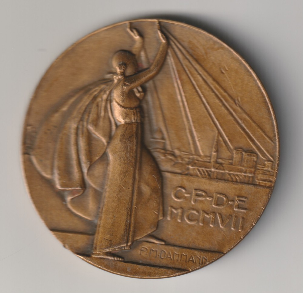 Bronze Medal C. P. D. E - MCMVII (1907)