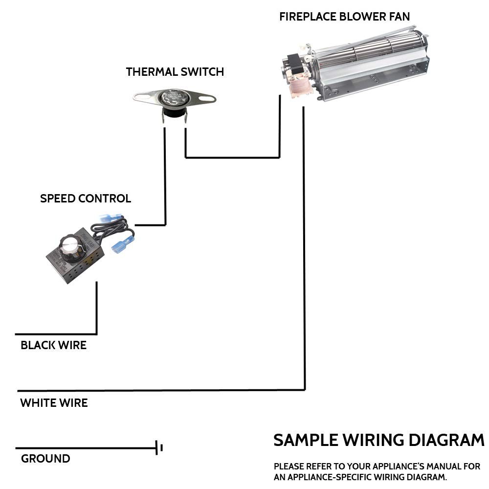 Adviace Rheostat Variable Speed Control for Gas Fireplace Fan