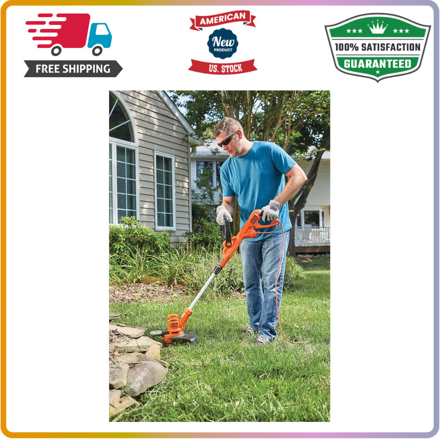 Corded 6.5A Weed Wacker with Auto Feed Spool, 14" Cut Width, Edger Mode