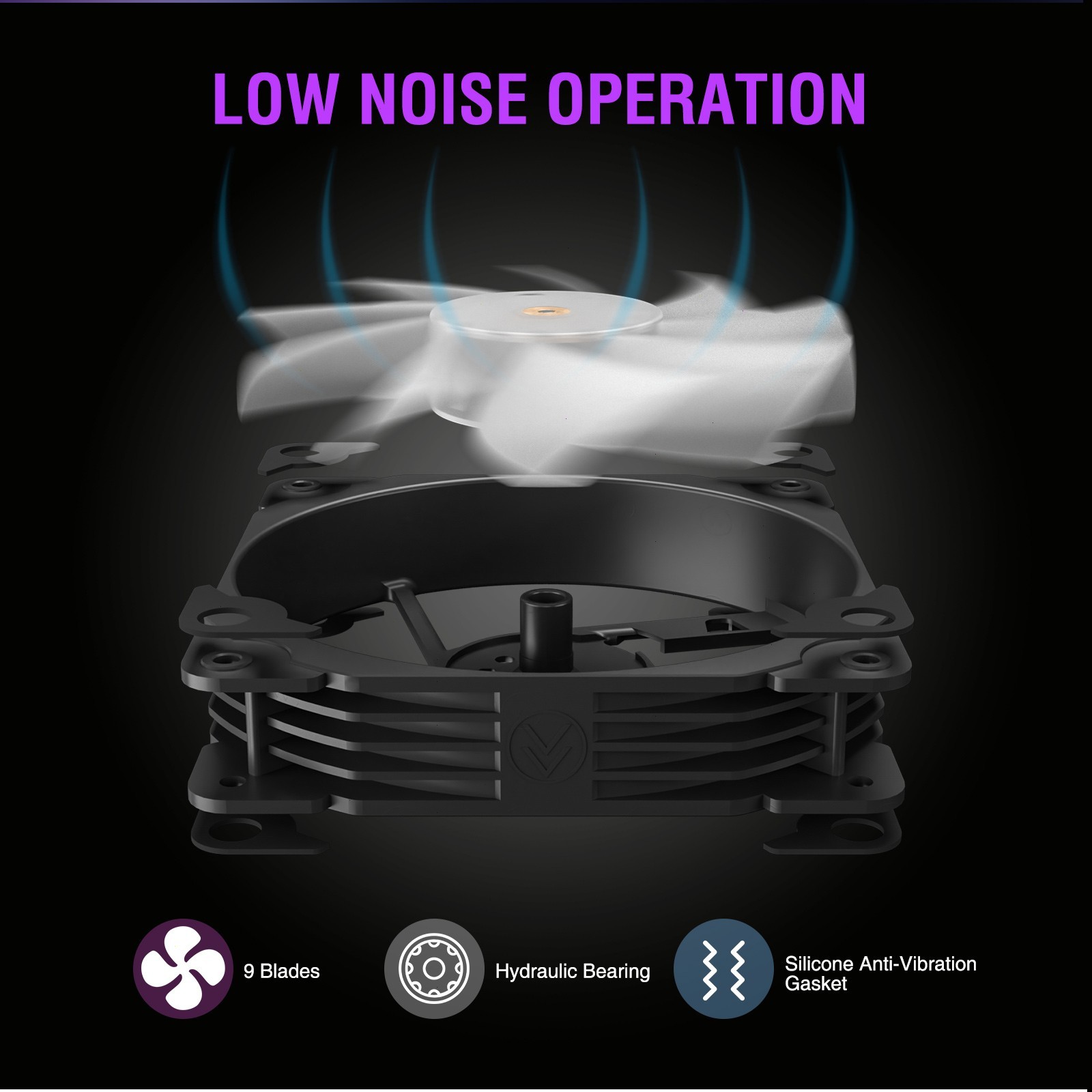 Vetroo V240 240mm AIO Liquid CPU Cooling System, for Intel & AMD - Black