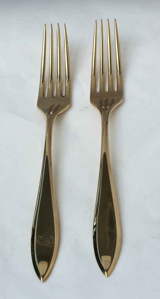 Vintage Dirigold Dirilyte Goldware Regal Flatware Silverware Dinner Fork